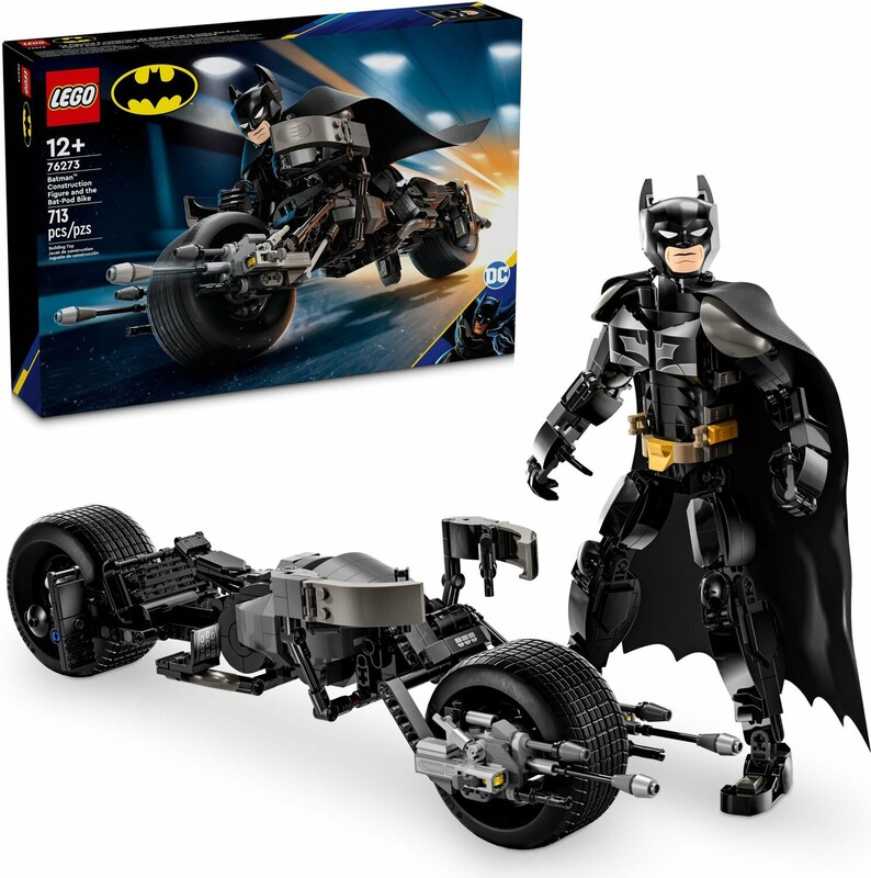 LEGO - DC Batman 76273 Zostaviteľná figúrka: Batman a motorka Bat-Pod