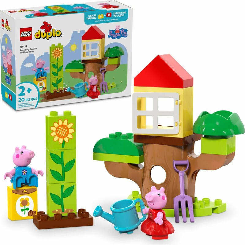 LEGO - DUPLO 10431 Prasiatko Peppa – záhrada a domček na strome