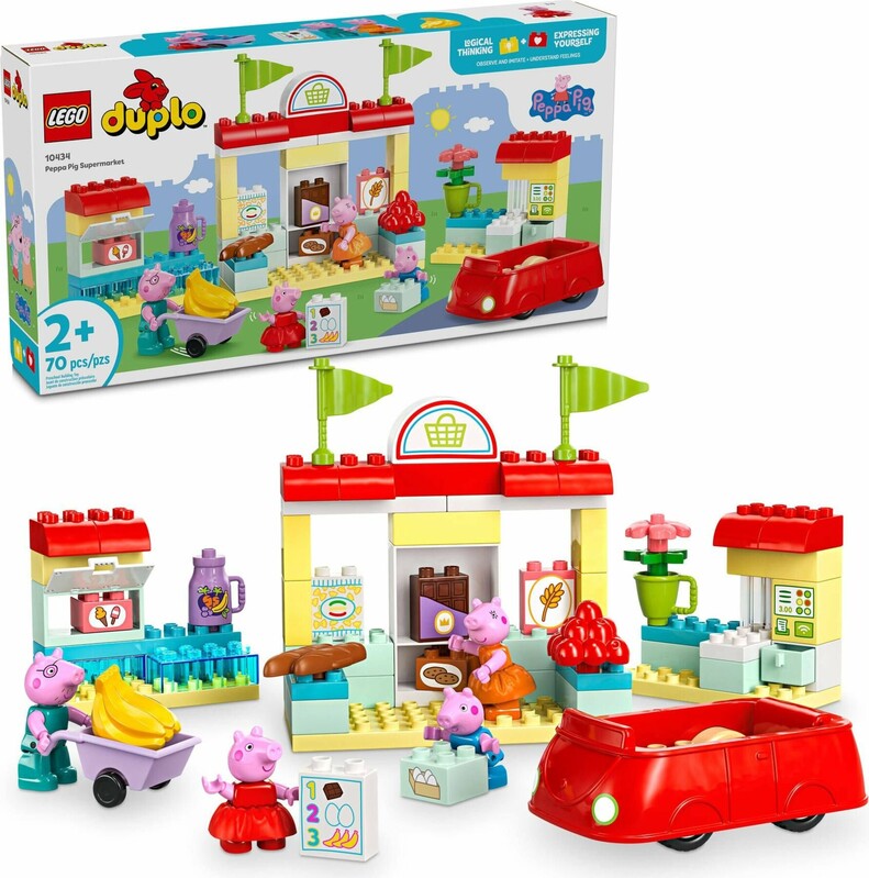 LEGO - DUPLO 10434 Prasiatko Peppa a supermarket