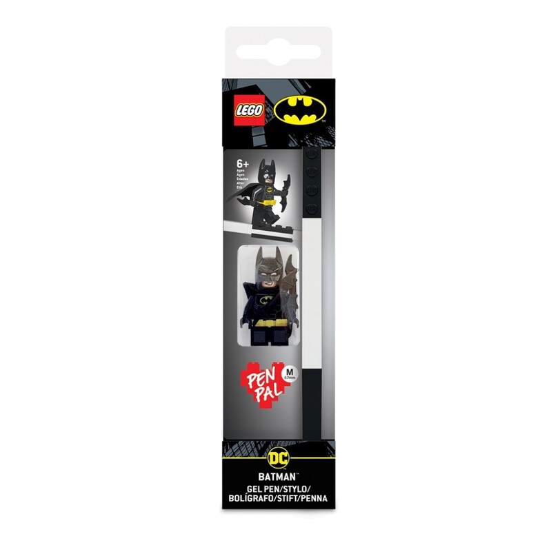 LEGO STATIONERY - DC Super Heroes Batman Gelové pero s minifigurkou, černé