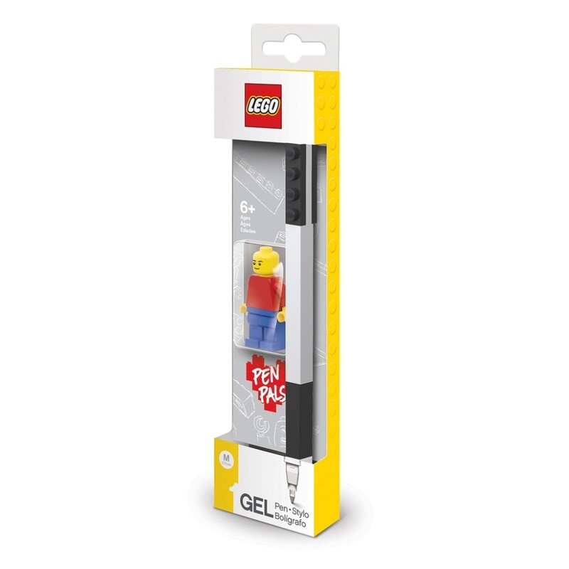 LEGO STATIONERY - Gélové pero s minifigúrkou, čierne - 1 ks