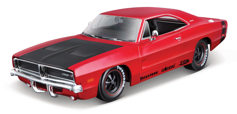 MAISTO - 1969 Dodge Charger R/T, červený, Classic Muscle, 1:25
