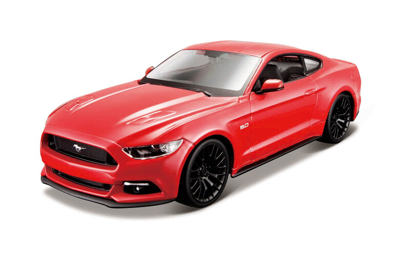 MAISTO - 2015 Ford Mustang GT, červený, assembly line, 1:24
