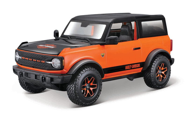 MAISTO - Harley-Davidson Custom, 2021 Ford Bronco, 1:24