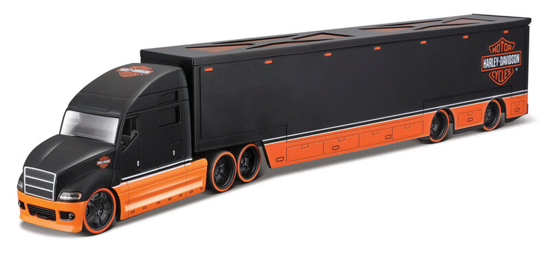 MAISTO - Harley-Davidson Haulers, čierny, 1:64