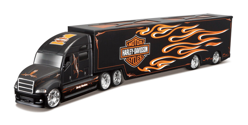 MAISTO - Harley-Davidson Haulers, plamene, 1:64