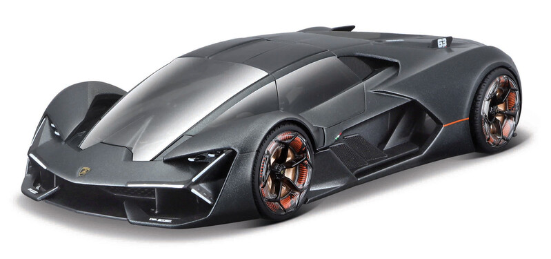 MAISTO - Lamborghini Terzo Millennio, metal šedé, assembly line, 1:24