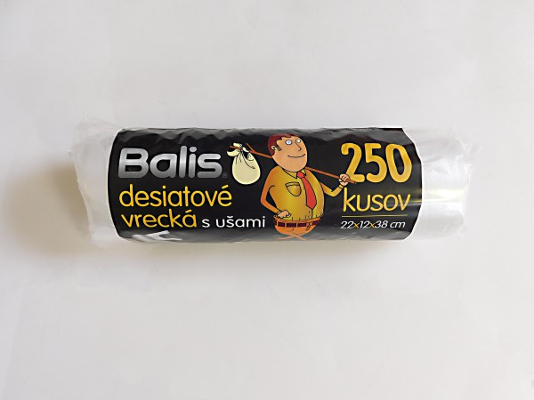 Obrázok PLASTIC DESIATOVE SACKY NA ROLKE 3 KG/250 KS