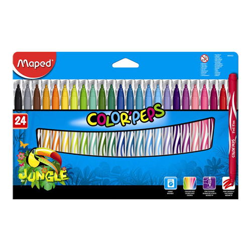 MAPED - Fixy "COLOR`PEPS JUNGLE", 24 ks