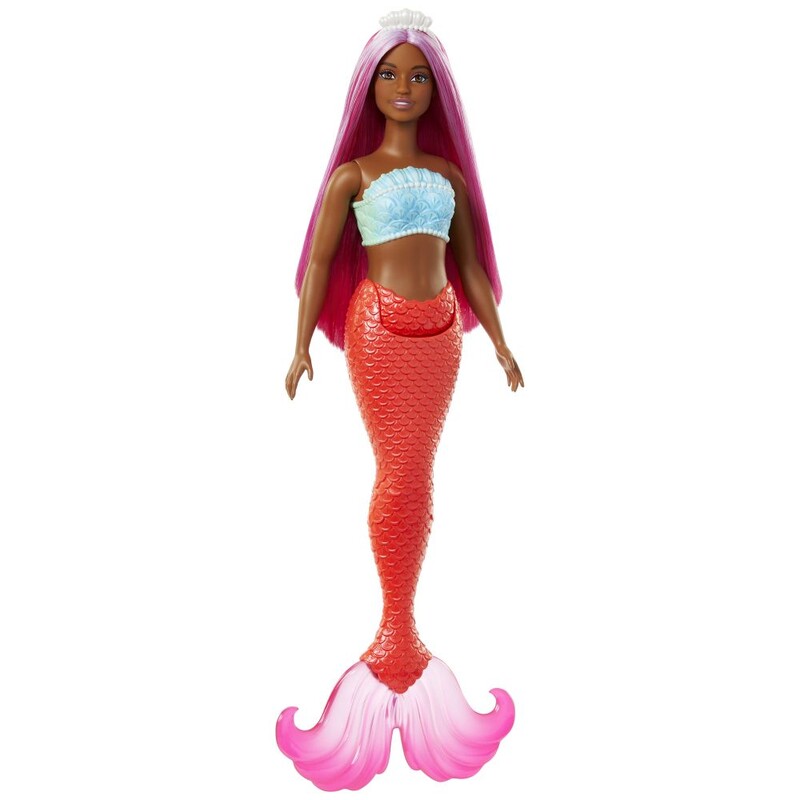 MATTEL - Barbie Rozprávková Morská Panna - Oranžová