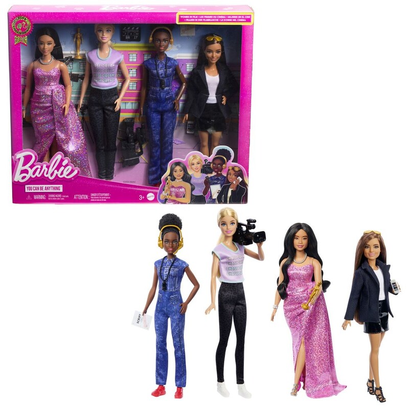 MATTEL - Barbie Sada 4Ks Bábik Filmové Povolanie