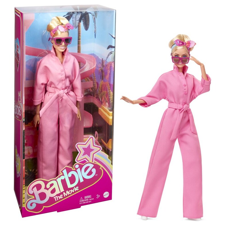 MATTEL - Barbie v ružovom filmovom overale