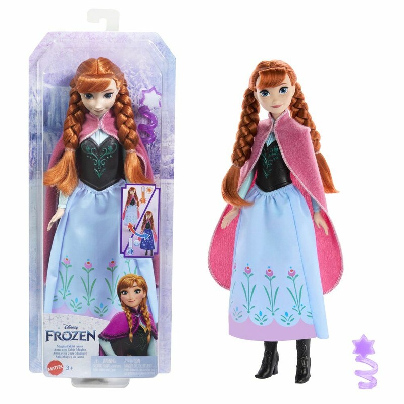 MATTEL - Frozen anna s magickou sukňou