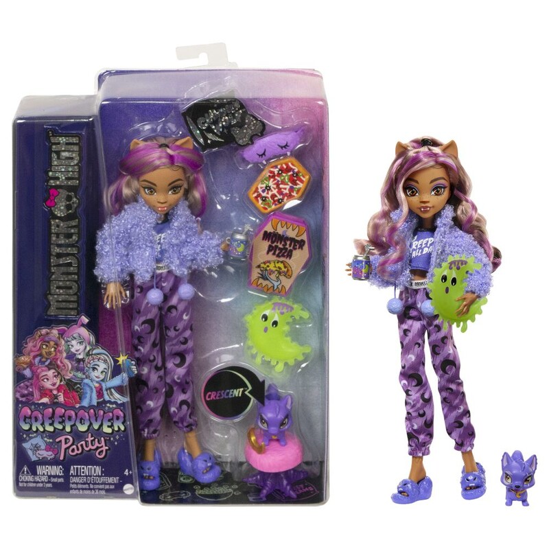 MATTEL - Monster High Creepover Party Bábika - Clawdeen