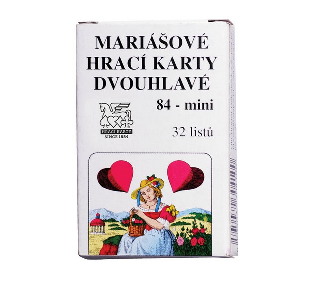 MEZUZA - Hracie karty Mariáš dvojhlavý mini - 1648