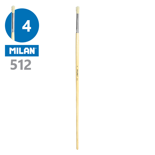 Obrázok Štetec guľatý milan č. 4 - 512