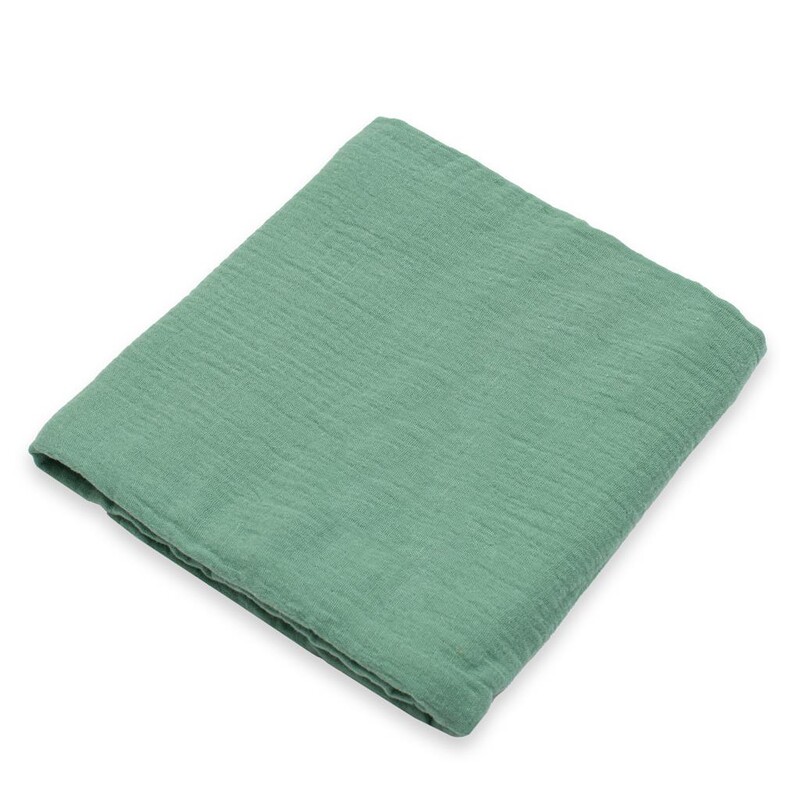 NEW BABY - Mušelínová deka green