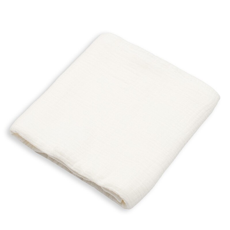 NEW BABY - Mušelínová deka white