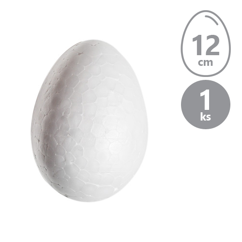 NONAME - Vajíčko polystyrénové 12 cm /1 ks