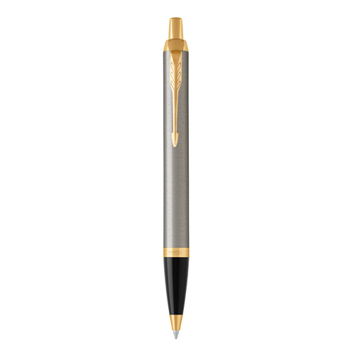 PARKER - Pero guľôčkové IM Brushed Metal GT -M- blue