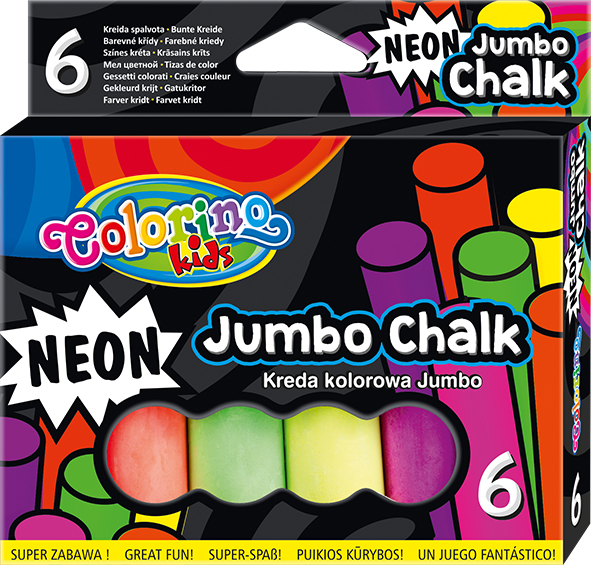 PATIO - Colorino chodníkové kriedy Neon Jumbo 6 farieb