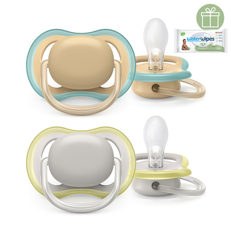 PHILIPS AVENT - Cumlík Ultra air neutral 0-6m 2 ks+WW Soapberry 60ks