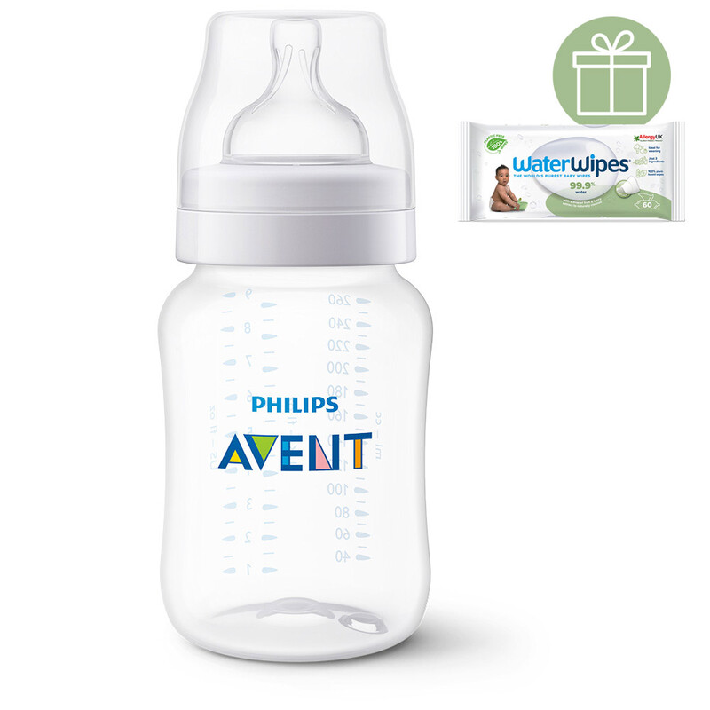 PHILIPS AVENT - Fľaša Anti-colic 260ml 1m++WW Soapberry 60ks