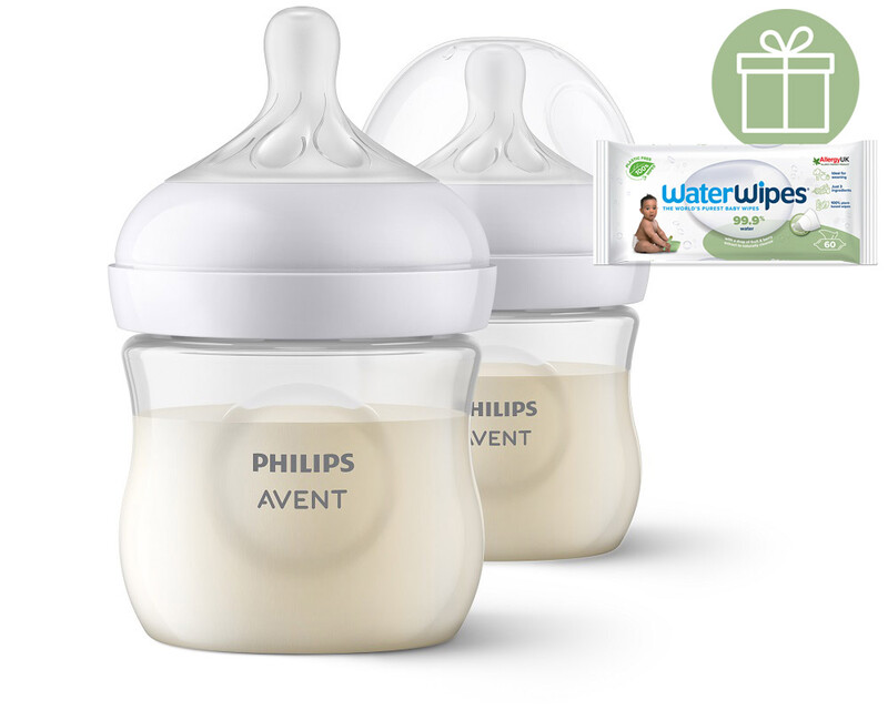 PHILIPS AVENT - Fľaša Natural Response 125 ml, 0m+ 2 ks+WW Soapberry 60ks