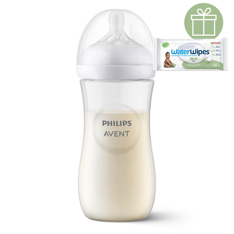 PHILIPS AVENT - Fľaša Natural Response 330 ml, 3m++WW Soapberry 60ks