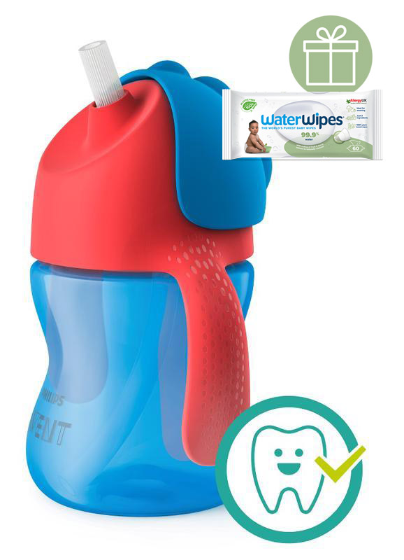 PHILIPS AVENT - Hrnček 200 ml Bendy s ohybnou slamkou chlapec+WW Soapberry 60ks