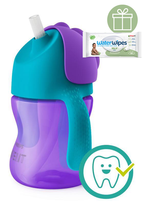 PHILIPS AVENT - Hrnček 200 ml Bendy s ohybnou slamkou dievča+WW Soapberry 60ks