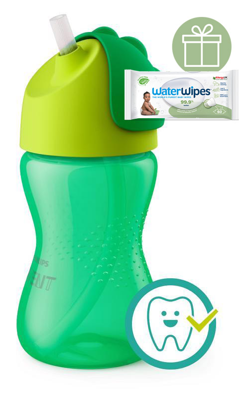 PHILIPS AVENT - Hrnček 300 ml Bendy s ohybnou slamkou chlapec+WW Soapberry 60ks