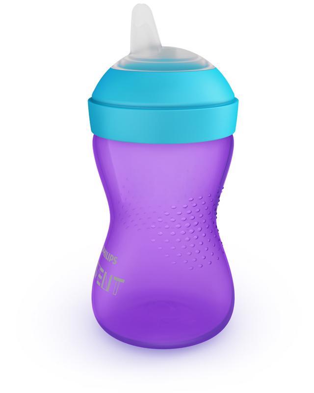 PHILIPS AVENT - Hrnček 300 ml Grippy s mäkkým náustkom dievča