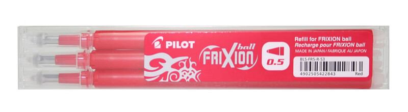 PILOT - FX náplň 0,5 F Clicker červená 3ks