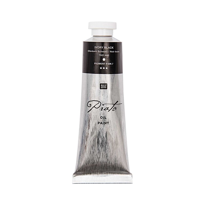 PRATO  - RI olejová farba Prato 60 ml, Ivory Black