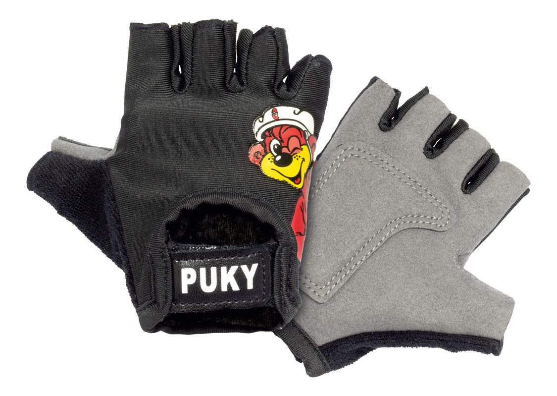 PUKY - Cyklistické rukavice S - čierne
