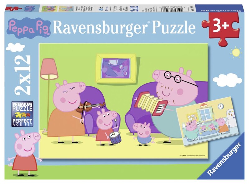 RAVENSBURGER - Prasiatko Peppa 2x12 dielikov