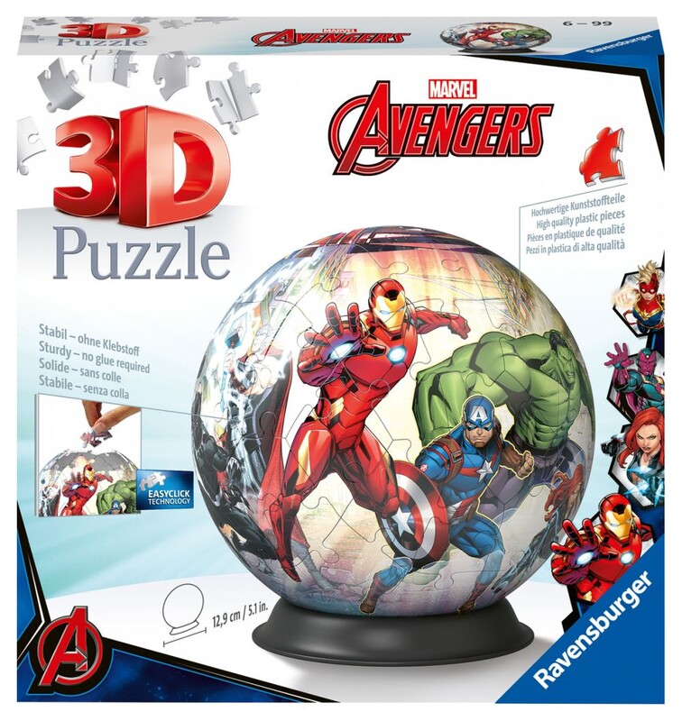 RAVENSBURGER - Puzzle-Ball Marvel: Avengers 72 dielikov