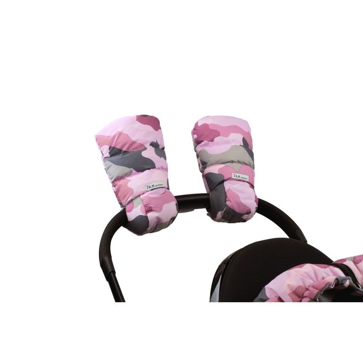 7 A.M. ENFANT - Enfant WarMMuffs rukavice na kočík Camo Pink