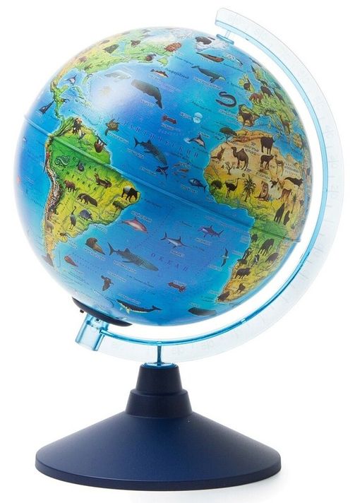 ALAYSKY'S - 25 cm ZOO Cable - Free Globe for kids with Led EN