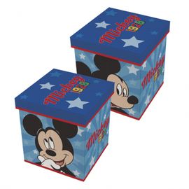 ARDITEX - Úložný box s vrchnákom / taburetka 2v1 MICKEY MOUSE, WD13015