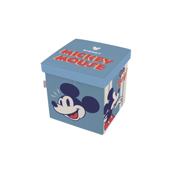 ARDITEX - Úložný box s vrchnákom / taburetka  2v1 MICKEY MOUSE, WD14433