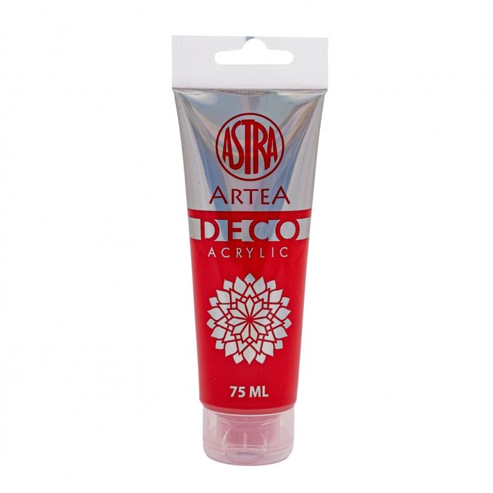 ASTRA - ARTEA Deco, Akrylová farba 75ml, Bright Red / Jasná Červená, 309123004