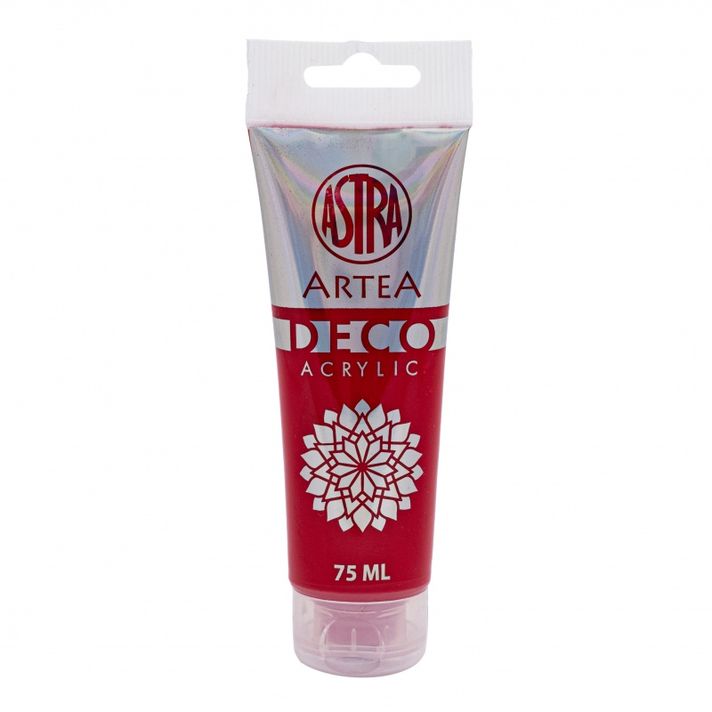 ASTRA - ARTEA Deco, Akrylová farba 75ml, Deep Red / Tmavá Červená, 309123005