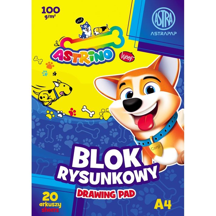 ASTRA - ASTRINO Náčrtník / skicár A4, 20 listov 100g/m2, 106021011, Mix produktov