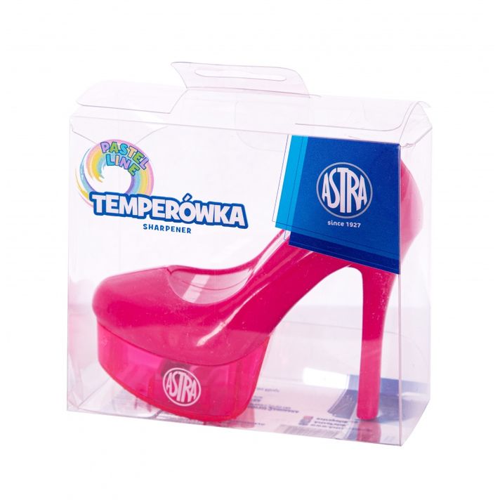 ASTRA - Dizajnové plastové strúhadlo HighHeel, mix farieb, 404022001