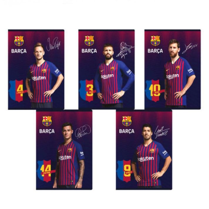 ASTRA - FC BARCELONA, Zošit A5 štvorčekový (5x5mm), 16 listov, 102019001, Mix produktov