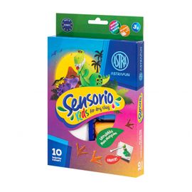 ASTRA - Modelovacia hmota (air dry clay) Sensorio Kids Dinosaurus, 10 farieb , 336123022