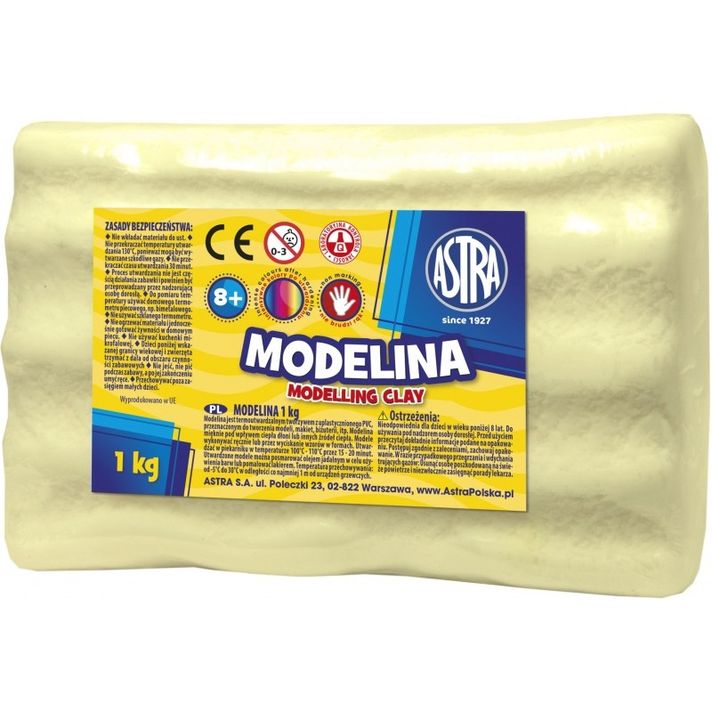 ASTRA - Modelovacia hmota do rúry MODELINA 1kg Citrónová, 304118005