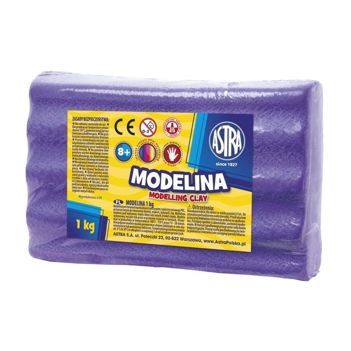 ASTRA - Modelovacia hmota do rúry MODELINA 1kg Fialová, 304111003